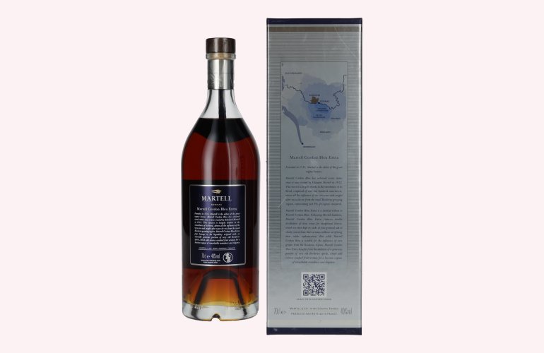 Martell Cognac Cordon Bleu Extra Old Cognac 40% Vol. 0,7l en boîte cadeau