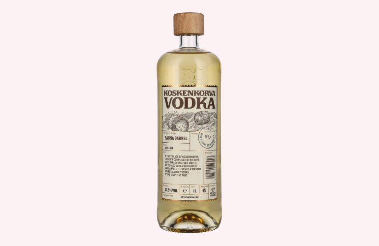 Koskenkorva Vodka SAUNA BARREL Flavoured 37,5% Vol. 1l