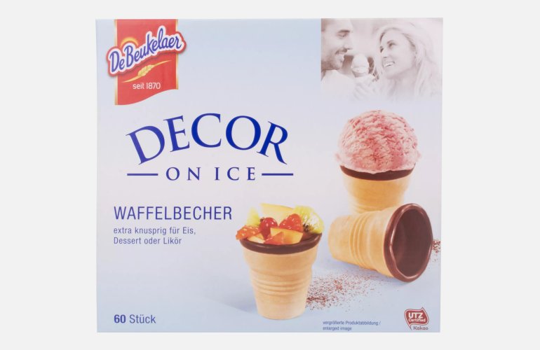 Waffellikörbecher 60 Stück