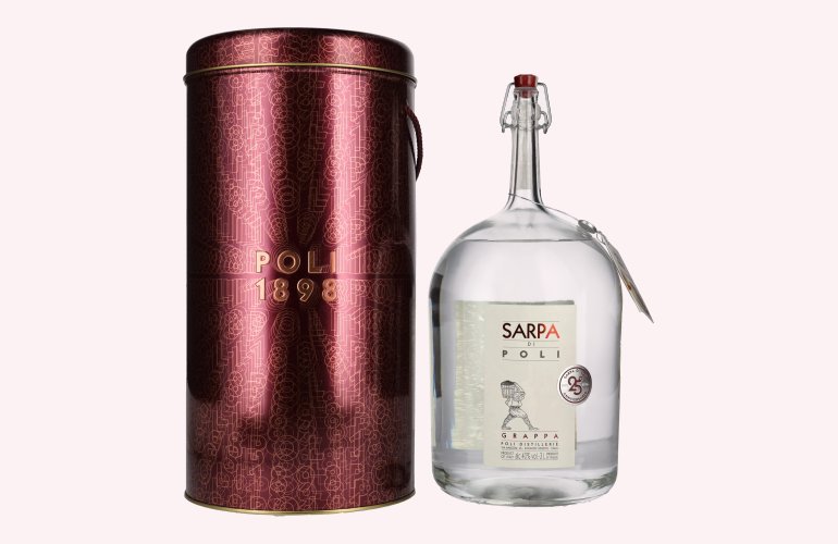 Poli Grappa Sarpa di Poli 40% Vol. 3l in Tinbox