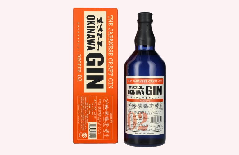 Masahiro OKINAWA Gin The Japanese Craft Gin Recipe 02 47% Vol. 0,7l in Giftbox
