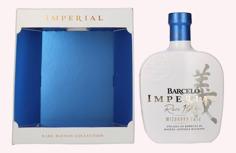 Barceló Imperial Rare Blends Mizunara Cask 43% Vol. 0,7l in geschenkverpakking