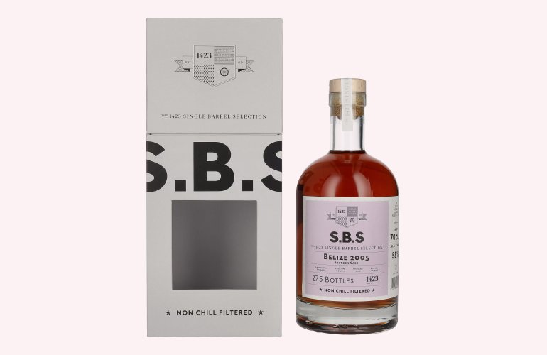 1423 S.B.S BELIZE Rum 2005 58% Vol. 0,7l in Geschenkbox