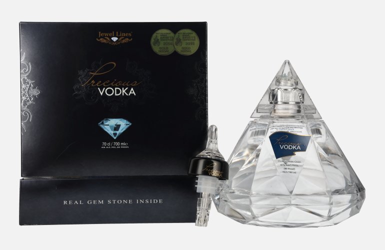 Jewels Lines Precious Vodka 40% Vol. 0,7l in geschenkverpakking met Uitloop