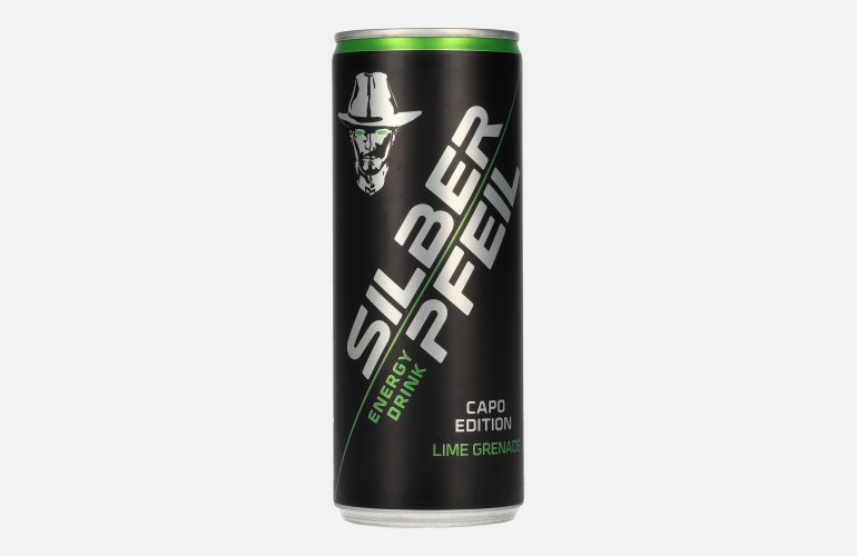 SILBERPFEIL Energy Drink LIME GRENADE Capo Edition 0,25l Dose