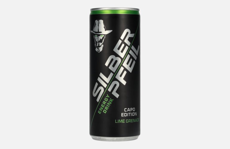 SILBERPFEIL Energy Drink LIME GRENADE Capo Edition 0,25l Dose