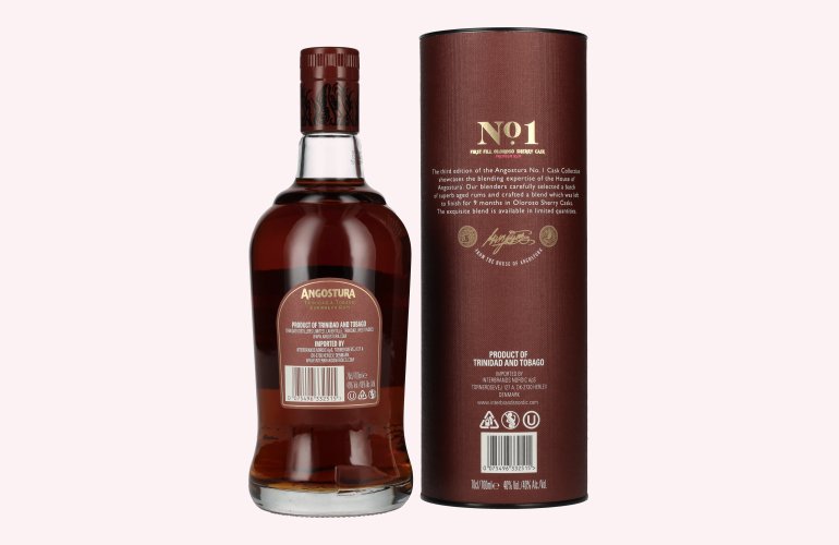 Angostura No. 1 CASK COLLECTION First Fill Oloroso Sherry Cask Premium Rum 40% Vol. 0,7l in Geschenkbox