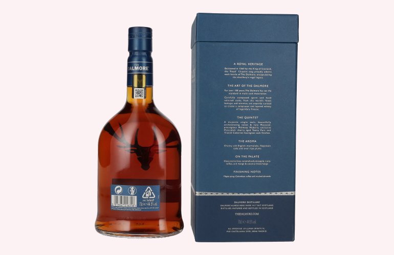 The Dalmore THE QUINTET Highland Single Malt 44,5% Vol. 0,7l in geschenkverpakking