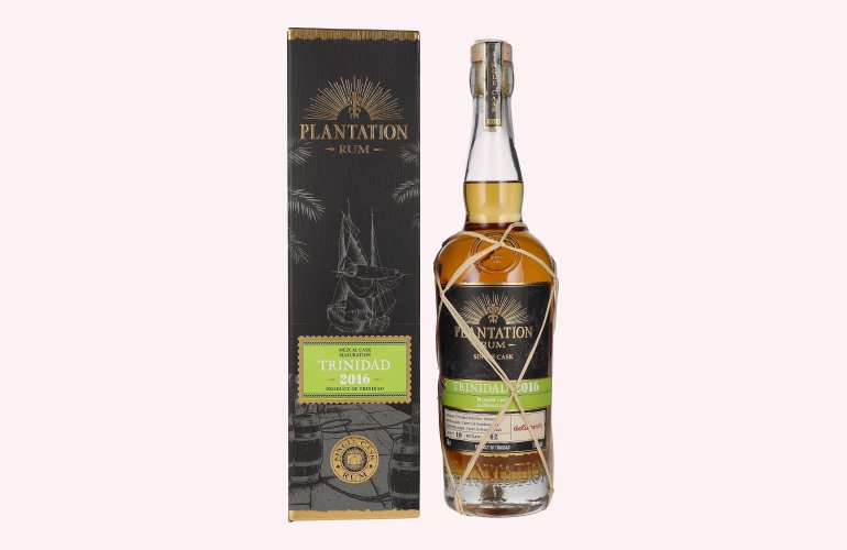 Plantation Rum TRINIDAD 2016 Single Cask Mezcal Finish by delicando 2023 51,1% Vol. 0,7l en boîte cadeau