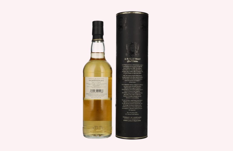 A.D. Rattray 12 Years Old BALMENACH Bourbon Hogshead Whisky 2012 56,7% Vol. 0,7l in Geschenkbox