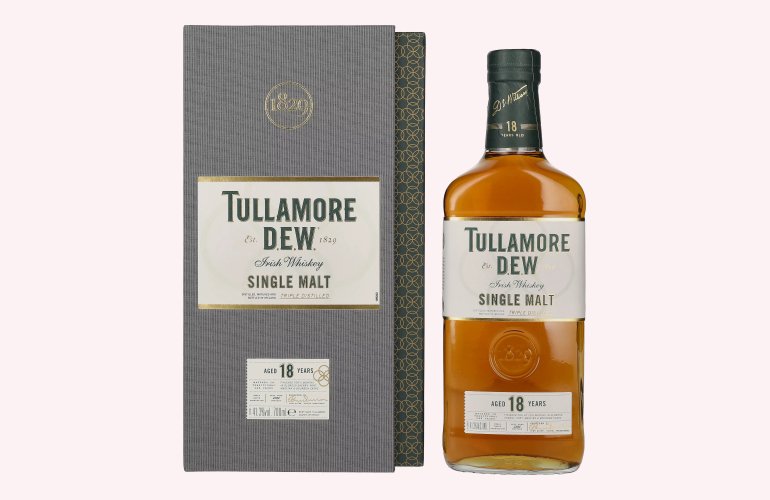 Tullamore D.E.W. 18 Years Old Single Malt Irish Whiskey 41,3% Vol. 0,7l in Geschenkbox