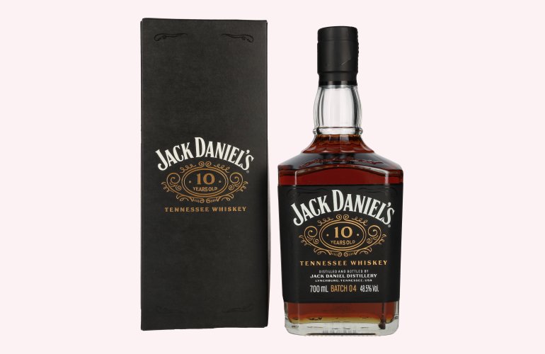 Jack Daniel's 10 Years Old Tennessee Whiskey Batch 04 48,5% Vol. 0,7l in geschenkverpakking