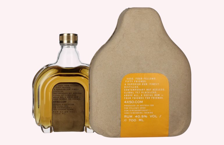 4X50 R.N.P. Finely Distilled Superior Rum 40,5% Vol. 0,7l in Giftbox