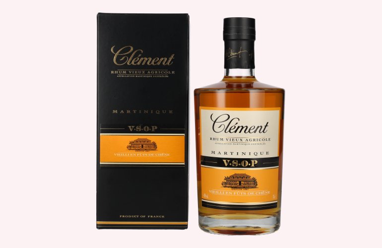 Clément Rhum Vieux Agricole V.S.O.P. VIEILLI EN FÛTS DE CHÊNE 40% Vol. 0,7l in Geschenkbox