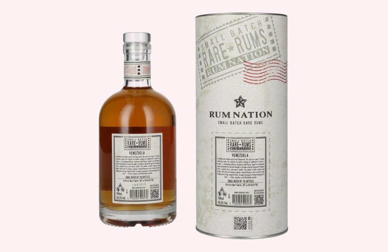 Rum Nation Rare Rums VENEZUELA 2010/2025 54,2% Vol. 0,7l in Giftbox