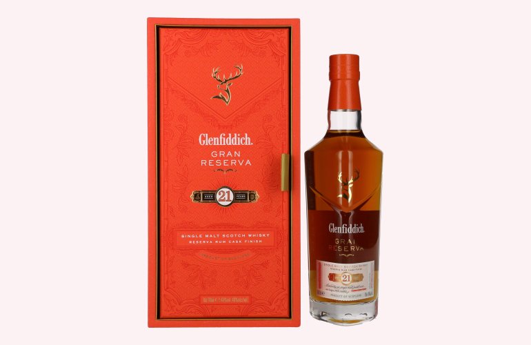 Glenfiddich 21 Years Old GRAN RESERVA Rum Cask Finish 40% Vol. 0,7l in Giftbox