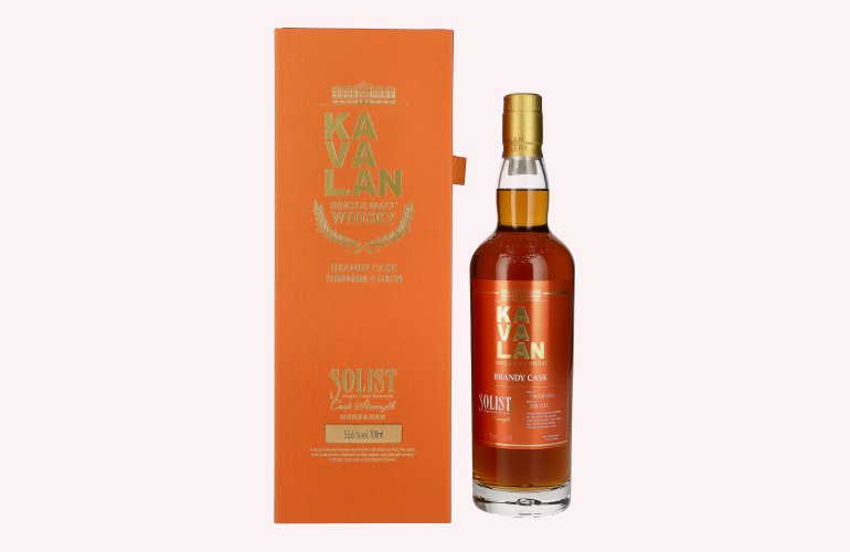 Kavalan SOLIST Brandy Cask 55,6% Vol. 0,7l in Giftbox