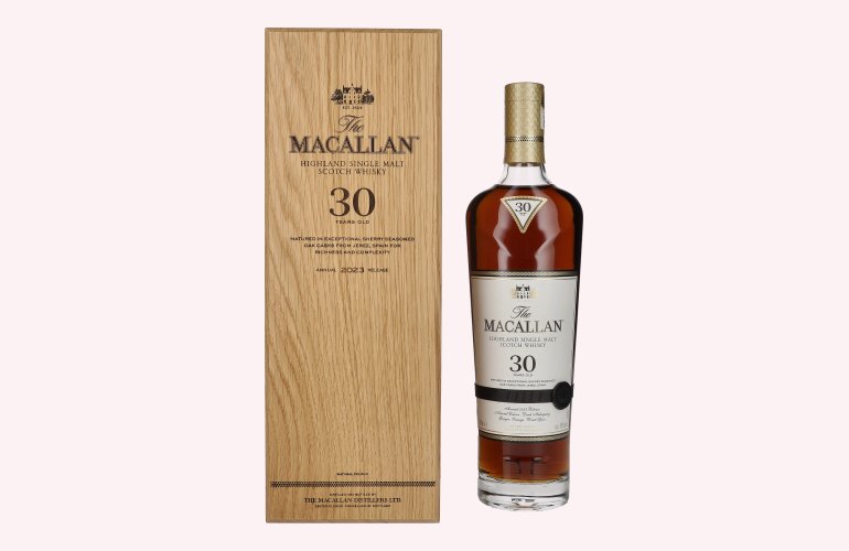 The Macallan 30 Years Old SHERRY OAK Annual Release 2023 43% Vol. 0,7l in Holzkiste