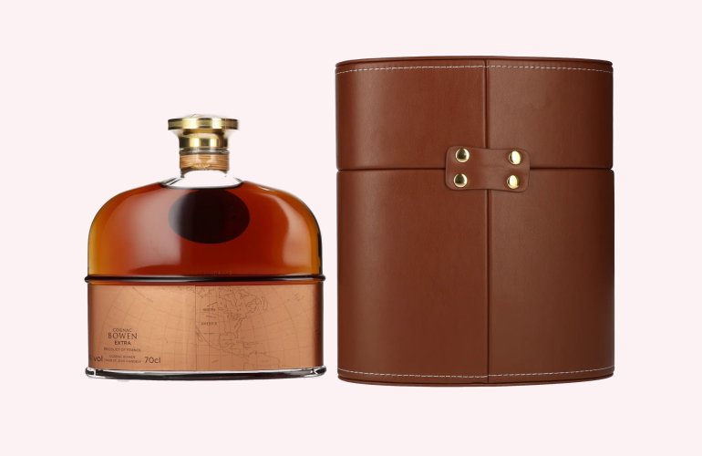 Cognac Bowen Extra 40% Vol. 0,7l in Giftbox in Lederoptik