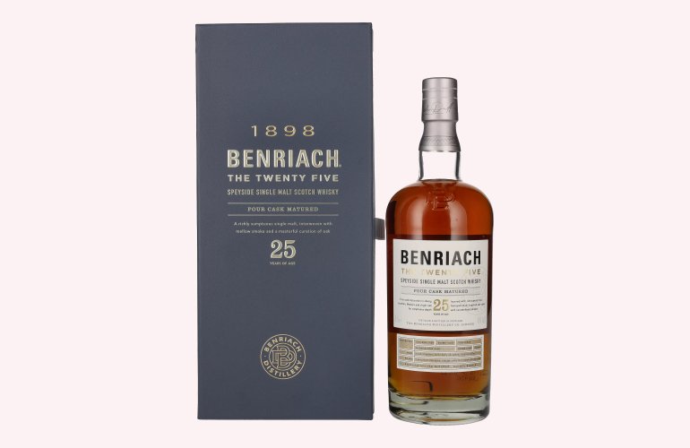 Benriach THE TWENTY FIVE Single Malt Four Cask Matured 46% Vol. 0,7l in Giftbox