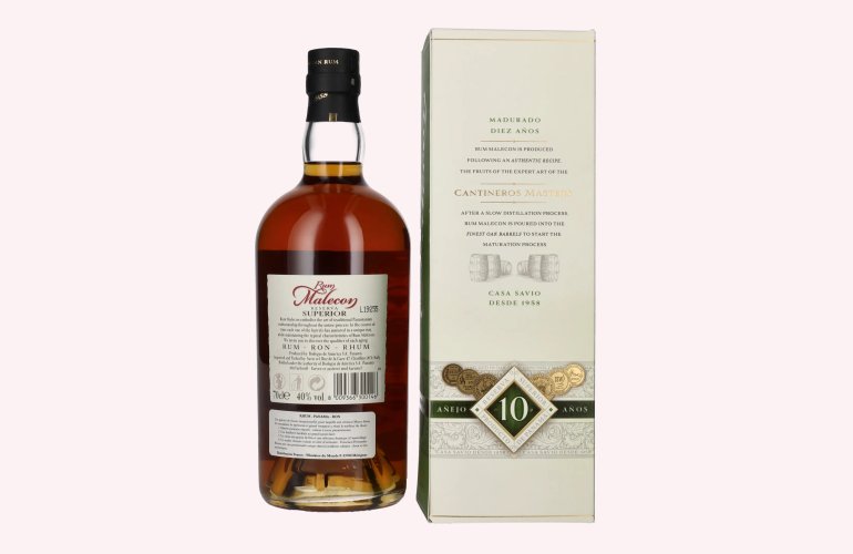 Rum Malecon Añejo 10 Años Reserva Superior 40% Vol. 0,7l en boîte cadeau