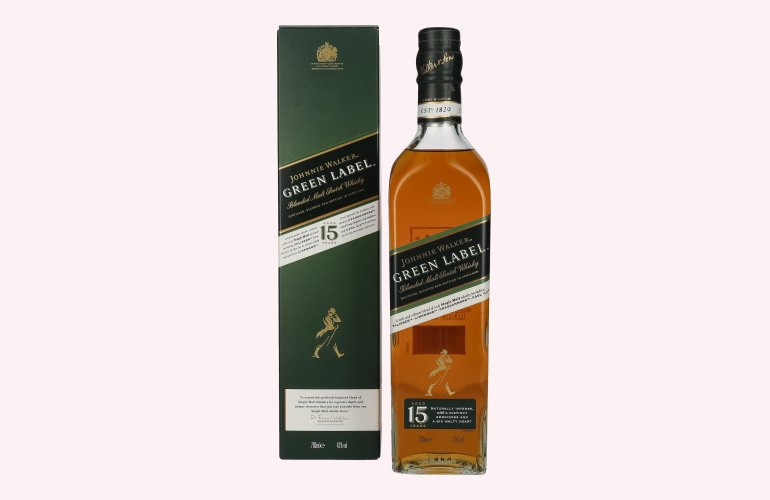 Johnnie Walker Green Label 15 Years Old 43% Vol. 0,7l in geschenkverpakking