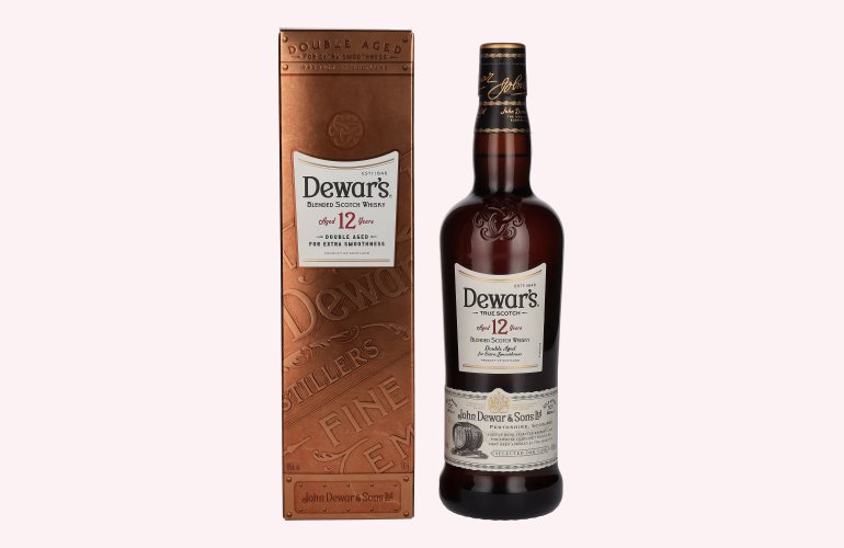 Dewar's 12 Years Old Blended Scotch Whisky Double Aged 40% Vol. 0,7l in Geschenkbox