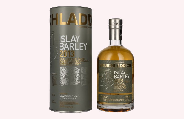 Bruichladdich ISLAY BARLEY Coull, Rockside, Island, Mulindry, Cruach, Dunlossit 2013 50% Vol. 0,7l in Tinbox