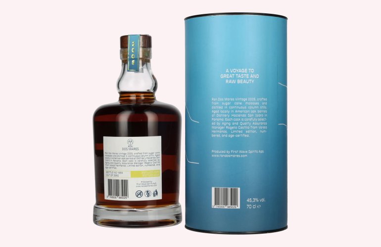 Ron Dos Mares Limited Edition Vintage 2005 45,3% Vol. 0,7l en boîte cadeau
