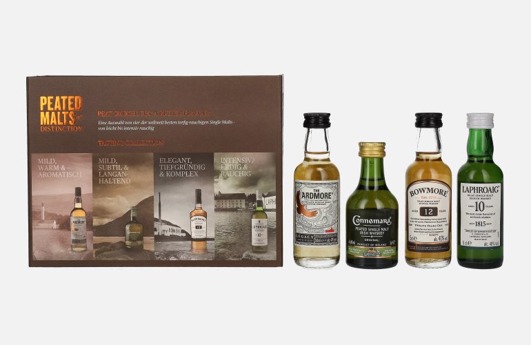 Peated Malts of Distinction Tasting Selektion Set 40% Vol. 4x0,05l