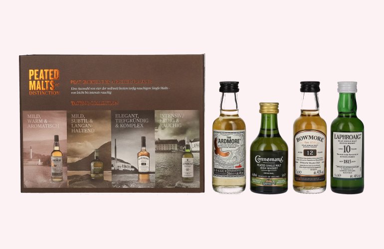 Peated Malts of Distinction Tasting Selektion Set 40% Vol. 4x0,05l