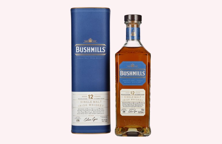 Bushmills 12 Years Old Single Malt Irish Whiskey 40% Vol. 0,7l in Giftbox