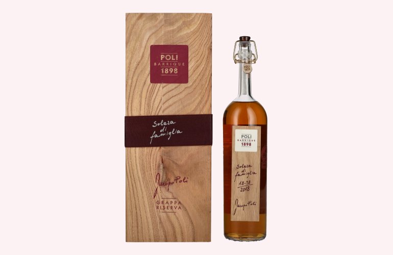 Poli Grappa Barrique Solera di Famiglia 55% Vol. 0,7l in Holzkiste