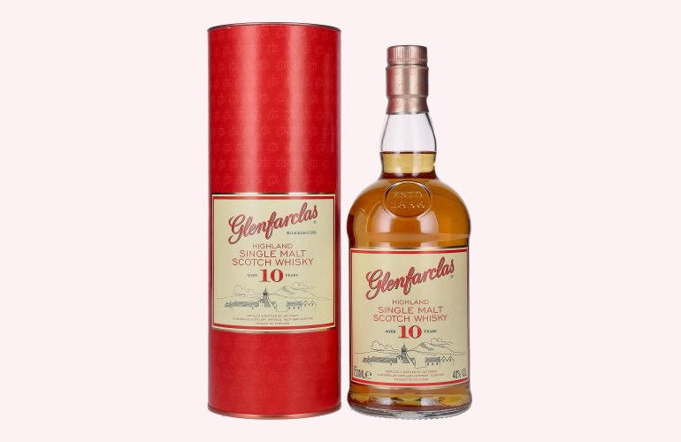 Glenfarclas 10 Years Old Highland Single Malt Scotch Whisky 40% Vol. 0,7l in Giftbox