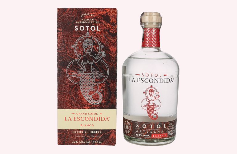 La Escondida Sotol Artesanal Blanco 40% Vol. 0,7l in Geschenkbox