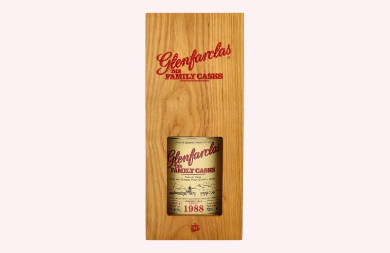 Glenfarclas THE FAMILY CASKS Single Cask SUMMER 2018 Refill Sherry Butt 1988 52,4% Vol. 0,7l in Holzkiste