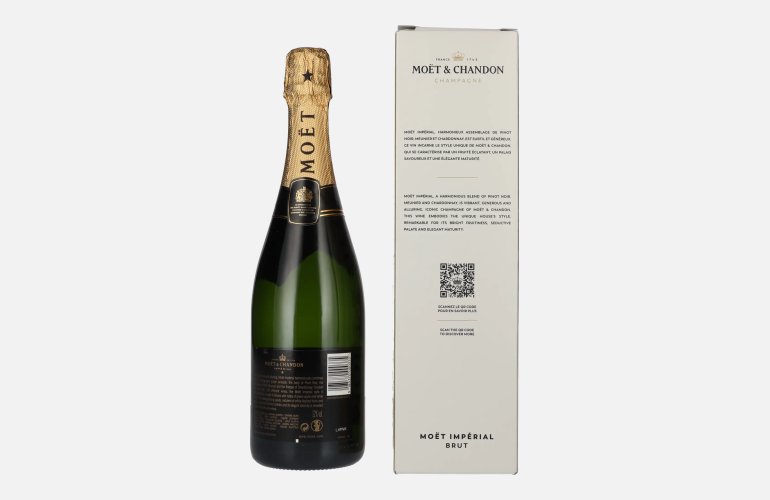Moët & Chandon Champagne IMPÉRIAL Brut 12% Vol. 0,75l in geschenkverpakking met Goldstift
