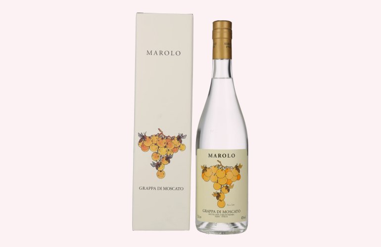 Marolo Grappa di MOSCATO 42% Vol. 0,7l in Geschenkbox