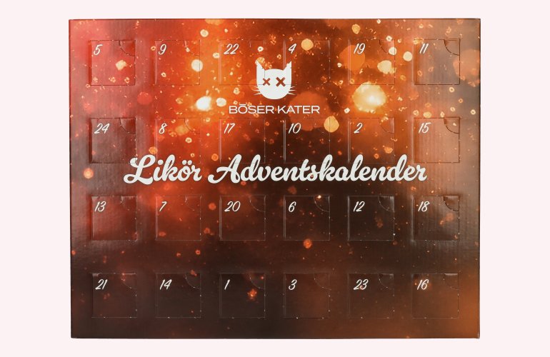 BÖSER KATER Likör Adventskalender 19,5% Vol. 24x0,025l