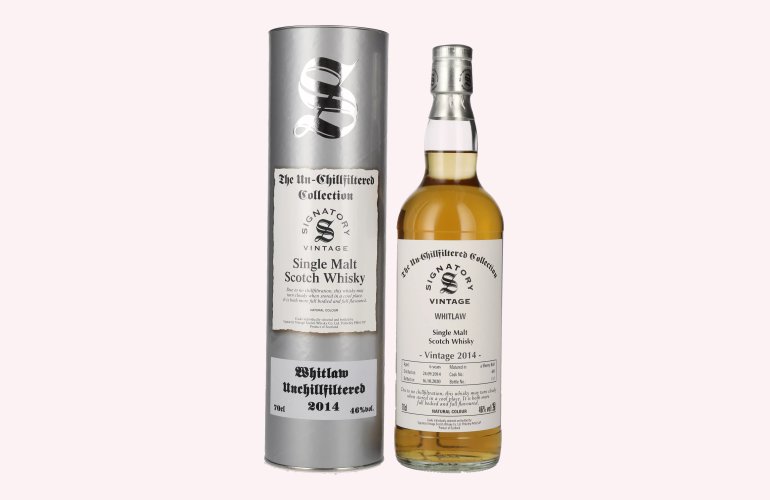 Signatory Vintage WHITLAW 6 Years Old The Un-Chillfiltered 2014 46% Vol. 0,7l in Giftbox