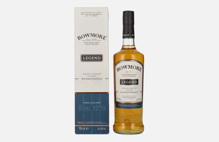 Bowmore LEGEND Islay Single Malt 40% Vol. 0,7l in geschenkverpakking