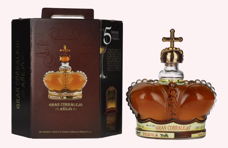 Gran Corralejo Tequila AÑEJO 100% de Agave 38% Vol. 1l in Giftbox