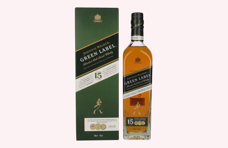 Johnnie Walker Green Label 15 Years Old 43% Vol. 0,7l in Geschenkbox