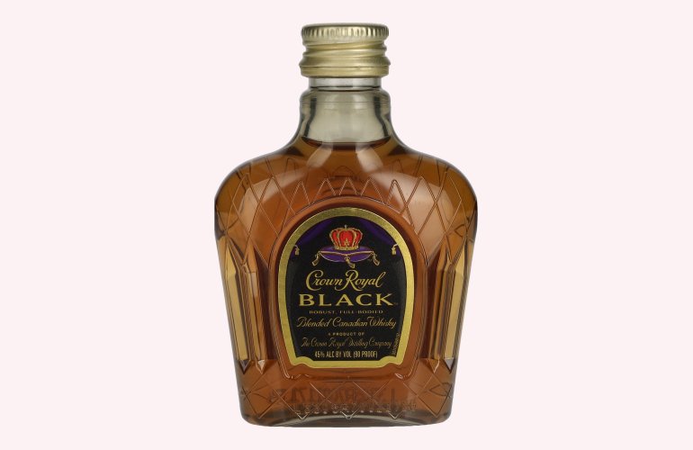 Crown Royal BLACK Blended Canadian Whisky 45% Vol. 0,05l PET