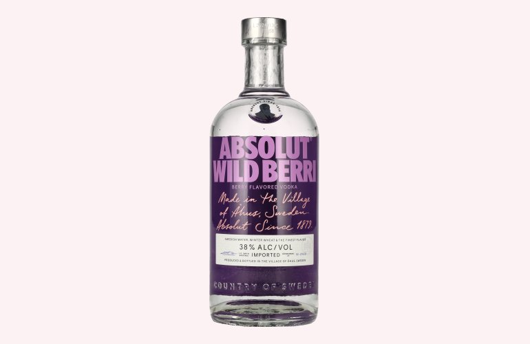 Absolut WILD BERRY Flavored Vodka 38% Vol. 0,7l