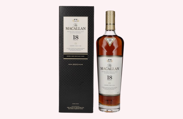 The Macallan 18 Years Old SHERRY OAK CASK 2023 43% Vol. 0,7l in Geschenkbox