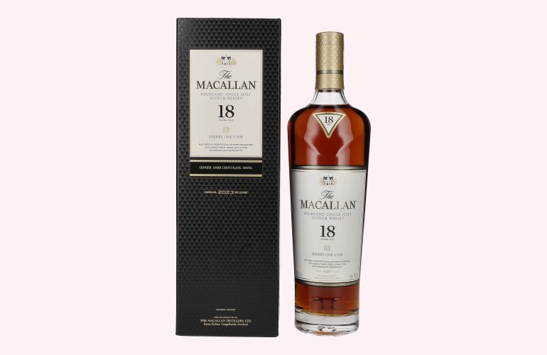 The Macallan 18 Years Old SHERRY OAK CASK 2023 43% Vol. 0,7l in Giftbox