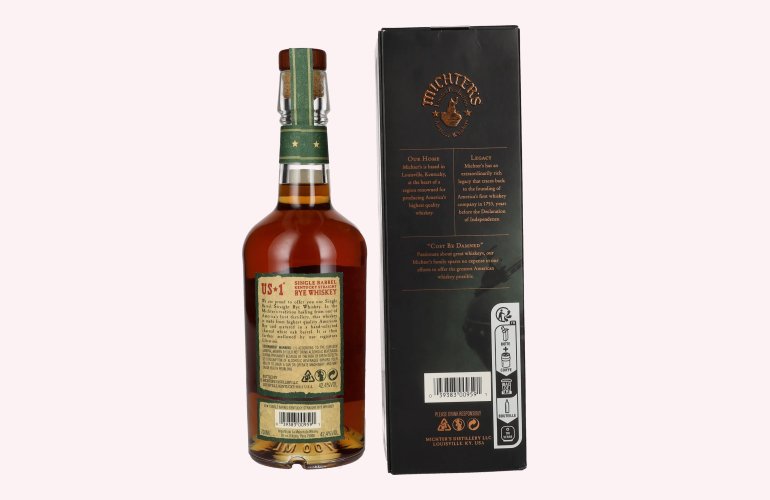 Michter's US*1 Kentucky Single Barrel Straight Rye Whiskey 42,4% Vol. 0,7l in Geschenkbox