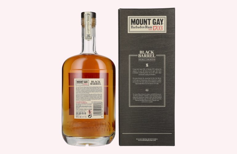 Mount Gay 1703 BLACK BARREL Barbados Rum 43% Vol. 1l in Geschenkbox