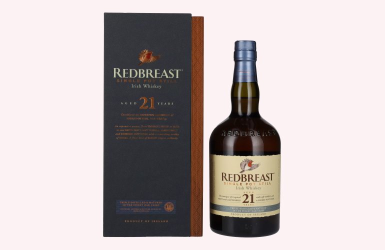 Redbreast 21 Years Old Single Pot Still Irish Whiskey 46% Vol. 0,7l in Holzkiste